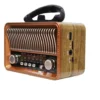 RADIO PORTÁTIL BLUETOOTH VINTAGE C/PANEL SOLAR "MEIER" M-1232BT