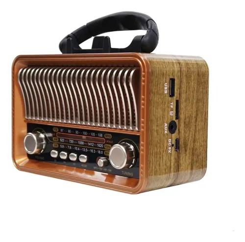 D_NQ_NP_975848-MLA85239245046_062025-O RADIO PORTÁTIL BLUETOOTH VINTAGE C/PANEL SOLAR "MEIER" M-1232BT