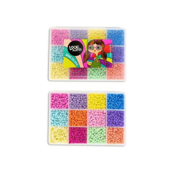 SET PARA ARMAR BIJOU CHICA VIDRIO EN CAJA 12 DIVISIONES