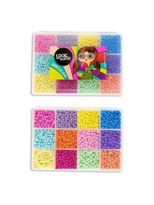 SET PARA ARMAR BIJOU CHICA VIDRIO EN CAJA 12 DIVISIONES