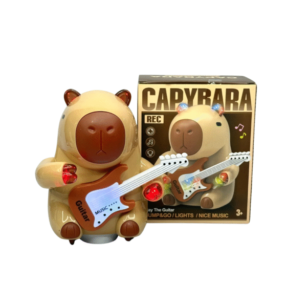 Diseño sin título (24) CAPIBARA GUITARRISTA CON LUZ Y MÚSICA