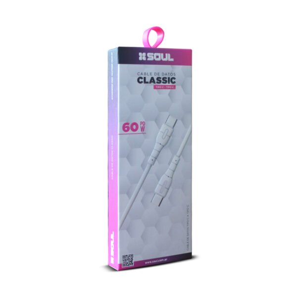 CABLE CLASSIC TIPO C A TIPO C PD 60W SOUL