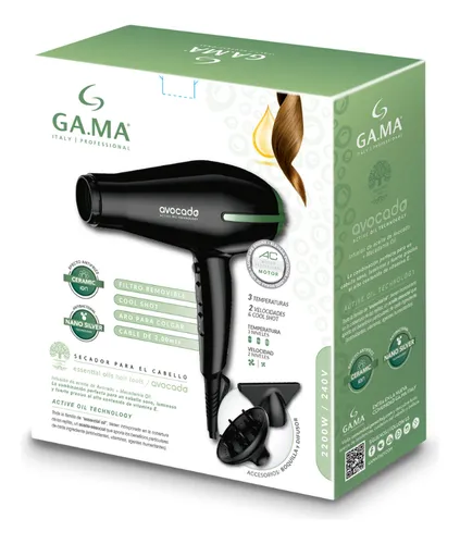 SECADOR DE PELO GAMA AVOCADO 2200W/240 V