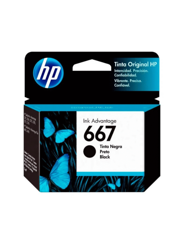 Fotos PNG (38) CARTUCHO HP 667 INK ADVANTAGE TINTA NEGRA ORIGINAL