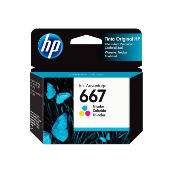 CARTUCHO HP 667 INK ADVANTAGE TINTA TRICOLOR ORIGINAL