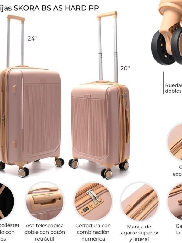 SET DE VALIJAS 20" - 24" SKORA