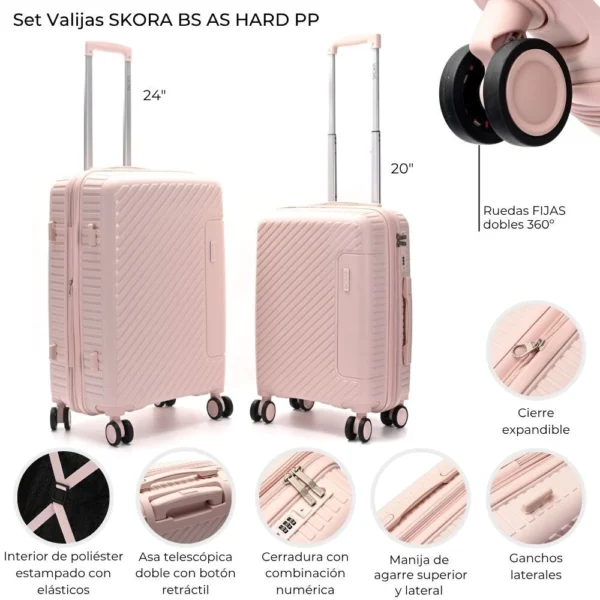 SET DE VALIJAS 20" - 24" SKORA