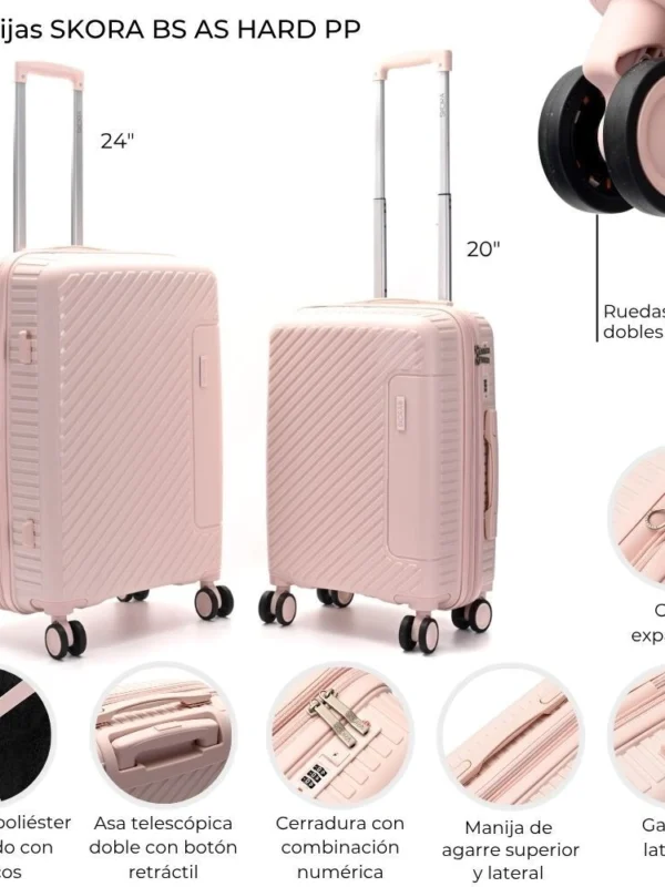 SET DE VALIJAS 20" - 24" SKORA