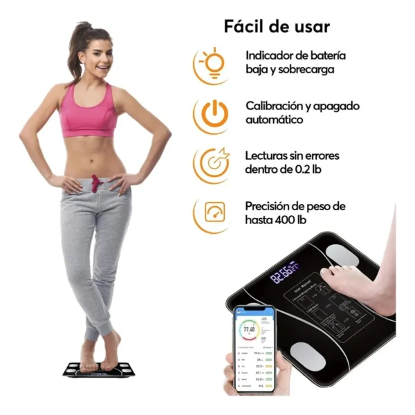 D_NQ_NP_2X_699780-MLA91208011262_092025-F BALANZA CORPORAL DIGITAL INTELIGENTE BLUETOOTH 180KG SMART