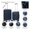 SET DE VALIJAS 20" - 24" WANDERLUST AZUL