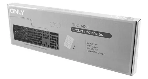 TECLADO TECLAS REDONDAS ONLY USB{