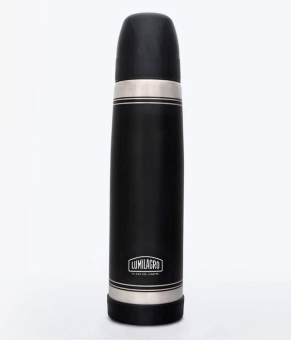 negro TERMO DE ACERO LUMINOX 1L LUMILAGRO NEGRO