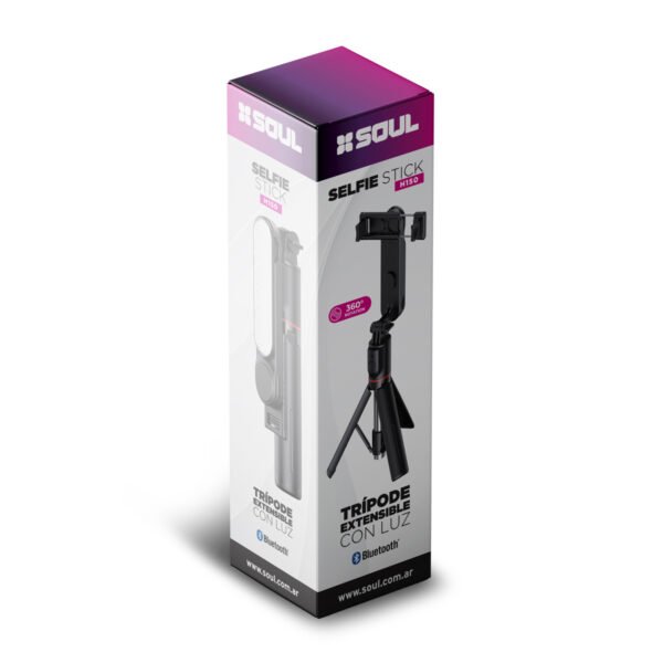 TRÍPODE EXTENSIBLE SELFIE STICK "SOUL" H150