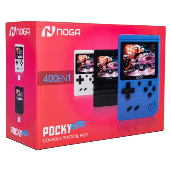 CONSOLA DE JUEGOS PORTATIL 400 EN 1 NOGA POCKY