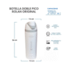 BOTELLA TÉRMICA DEPORTIVA ACERO INOC 750ML PICO DOBLE