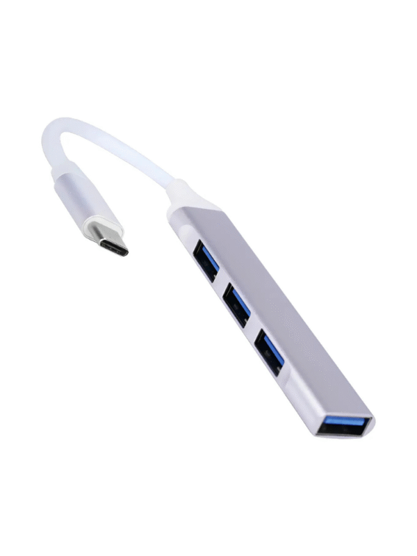 ADAPTADOR HUB 4 PUERTOS USB TIPO C A USB