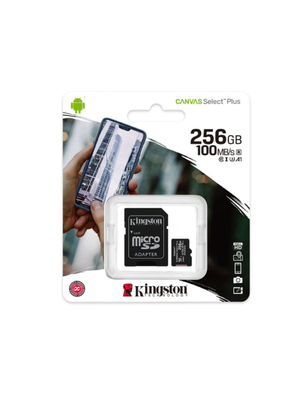 KINGSTON MEMORIA MICRO SD 256GB CLASE 10 100MBS