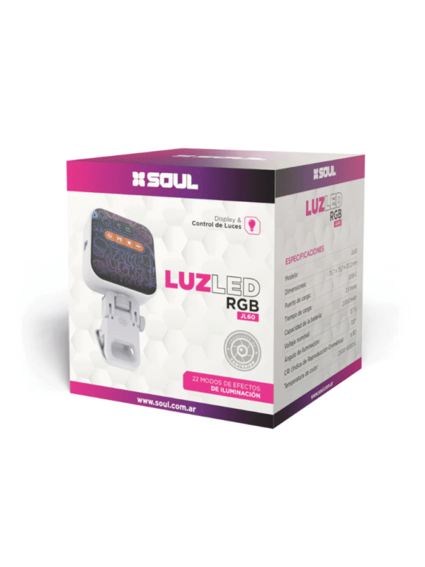 LUZ LED SOUL RGB PORTABLE C/CLIP DISPLAY
