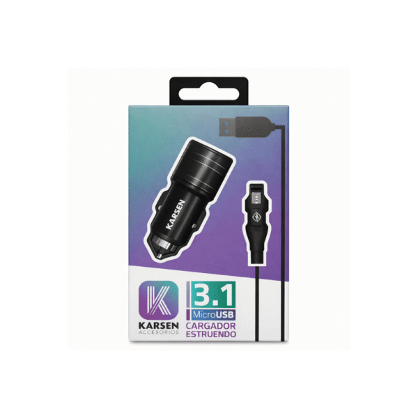 CARGADOR AUTO V8 12/24V 3.1 KARSEN