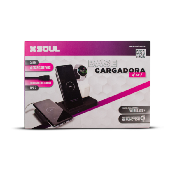 BASE CARGADORA 4 EN 1 SOUL