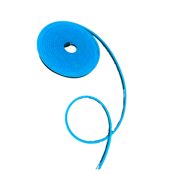 TIRA LUCES LED FLEXIBLE NEON COLOR FIJO 5 MTS EXTERIOR LUZ CELESTE