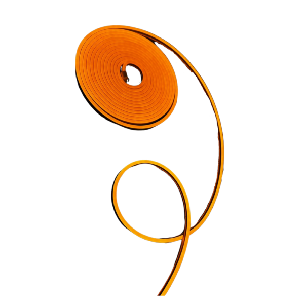 TIRA LUCES LED FLEXIBLE NEON COLOR FIJO 5 MTS EXTERIOR LUZ NARANJA