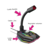 MICRÓFONO PLAYER RGB XMIC350