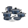 BATERIA DE COCINA TRAMONTINA 10PZAS VERSALHES AZUL