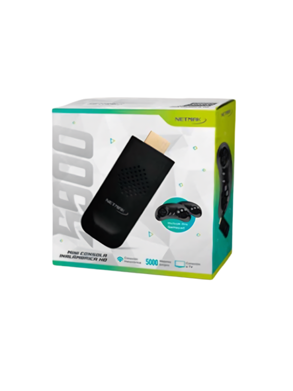 CONSOLA DE JUEGOS NETMAK NM-S900 C/2 JOY HDMI 5000 JUEGOS