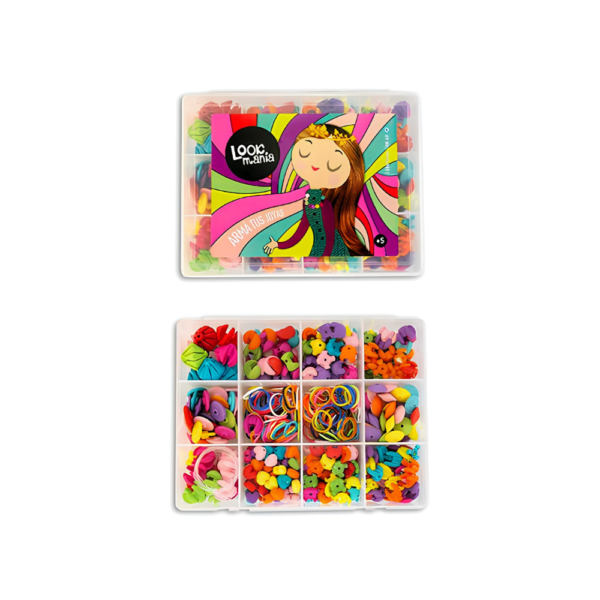 SET PARA ARMAR BIJOU GRANDE ENCASTRE EN CAJA 12 DIVISIONES LOOKMANIA