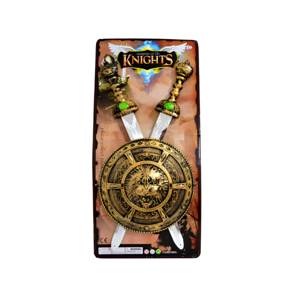 ESPADA X2 CON ESCUDO EN BLISTER