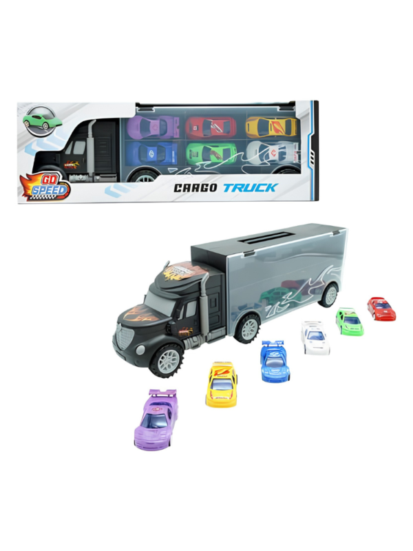 CAMION TRANSPORTA AUTOS EN CAJA