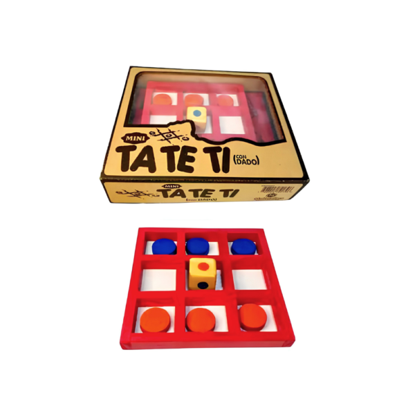 JUEGO MINI TATETI DE MADERA EN CAJA