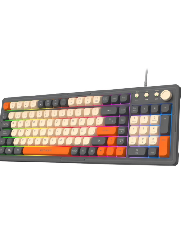 TECLADO MINIMALISTA LED USB NETMAK MT-32