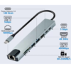 ADAPTADOR NETMAK HUB 8 EN 1 TYPE-C
