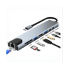 ADAPTADOR NETMAK HUB 8 EN 1 TYPE-C