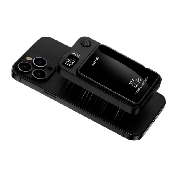 Fotos PNG - 2026-09-17T115337.653 CARGADOR PORTÁTIL NETMAK POWER BANK 22.5W-MAGNETICO 10000MAH NEGRO
