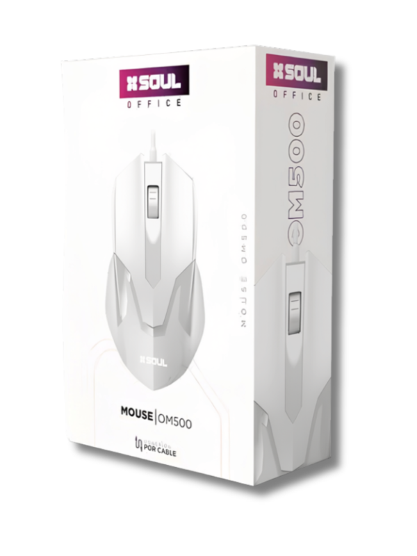 MOUSE OPTICO USB OM500 BLANCO