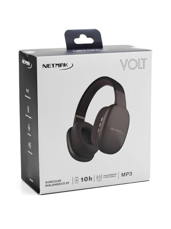 Fotos PNG - 2026-10-08T114140.041 AURICULAR INALÁMBRICO NETMAK VOLT NEGRO